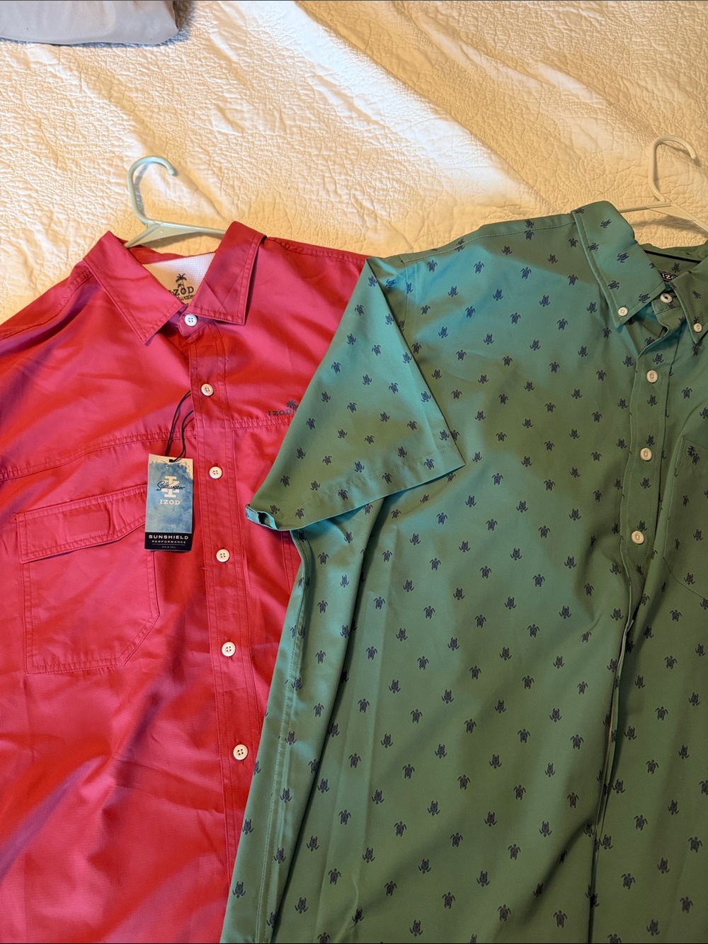 2 pack set Izod Short-Sleeve Button-Down Shirt